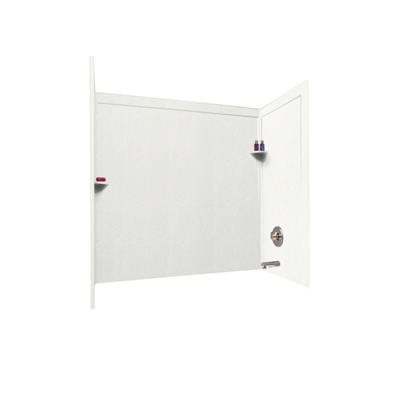 32 x 60 Inch Swanstone Bathtub Wall Kit with Molded Trim - Durable Acrylic Shower Surround for Bathroom Remodel, Waterproof & Mold-Resistant (Perfect for Modern Home Renovations)