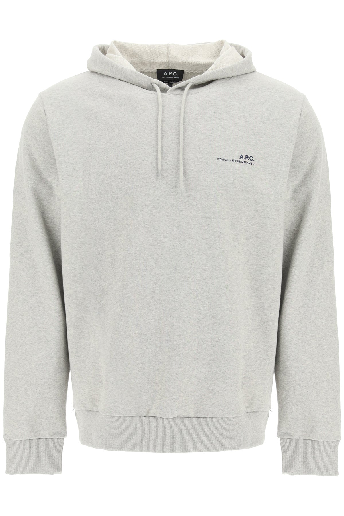 A.P.C. Item 001 Logo Print Hoodie - Stylish Unisex Pullover Sweatshirt for Casual Wear & Street Fashion