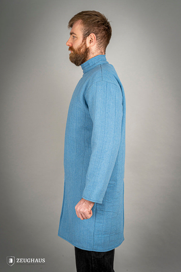 Medieval Infantry Gambeson Blue - Historical Battle-Ready Armor for LARP, Cosplay & Reenactment | Perfect for Renaissance Fairs & SCA Events