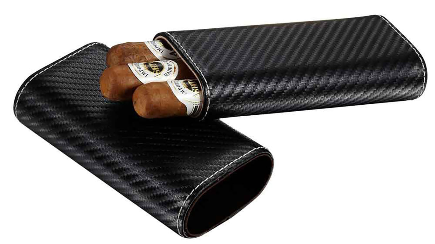 Visol Santa Fe Black Carbon Fiber Leather Phone Case - Durable & Stylish Protection for iPhone & Android - Perfect for Everyday Use, Travel & Outdoor Activities