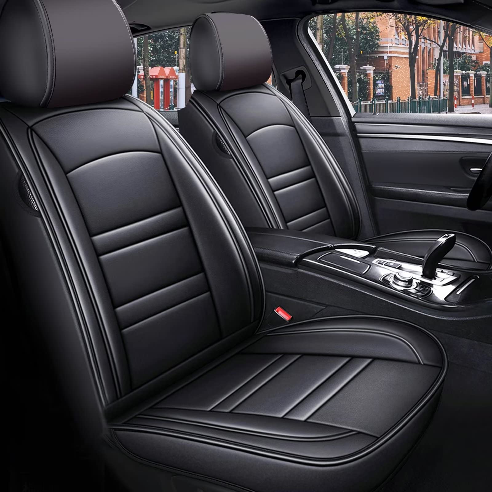 COVER ERA Genuine Leather Seat Covers for Lexus ES330 2013-2021 | 5-Seat Full Set | Airbag Compatible | Waterproof & Wear-Resistant Synthetic Leather | Easy Installation | Perfect for Daily Commuting & Road Trips