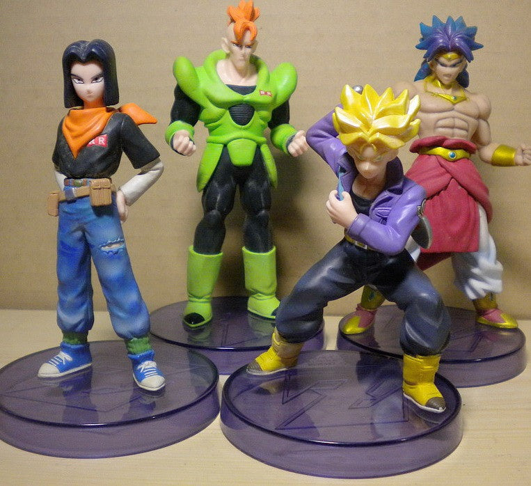 Bandai Dragon Ball Z DBZ Real Works Android Edition 4-Piece Trading Figure Collection Set - Perfect for Anime Fans, Collectors & Home Display