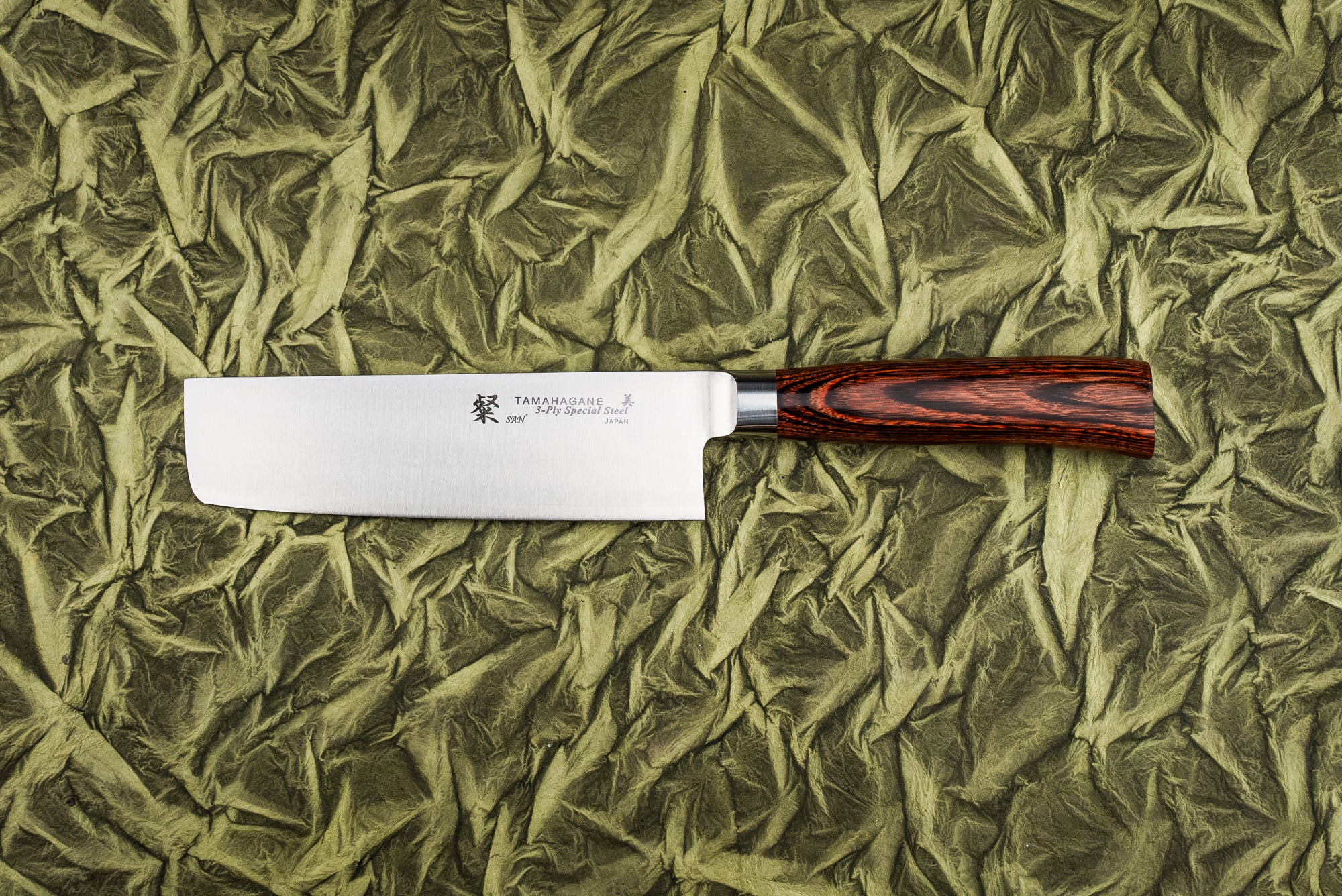 Premium Tamahagane Japanese Nakiri Knife 160mm - High Carbon Steel Blade for Professional Chefs & Home Cooking - Perfect for Slicing Vegetables, Herbs & Sushi Prep