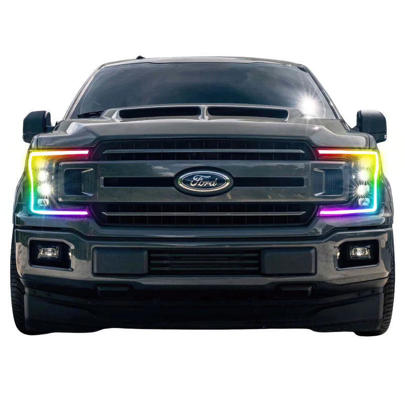 Ford F-150 Multicolor Flow Series LED Headlights (2018-2020) | XB Morimoto - Upgrade Your Truck Lighting for Night Driving & Off-Road Adventures