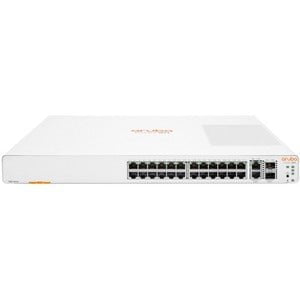 Aruba Instant On 1960 24G 2XGT 2SFP+ 26-Port Managed Switch - 10G/1G Ethernet, 10GBase-T/X, Layer 2 Support - Modular Design, 40W Power - Fiber & Copper Connectivity - Rack Mountable for Office & Data Center Networking