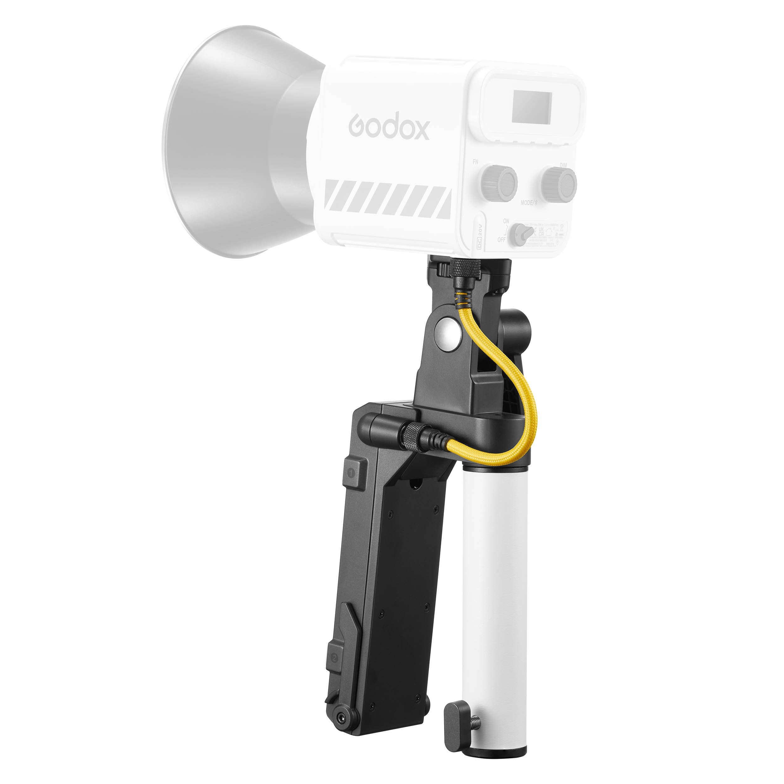 AK B01 Battery Grip Handle Kit for Godox ML60II & ML100 Series - Durable Power Solution for Continuous LED Lighting in Photography & Videography