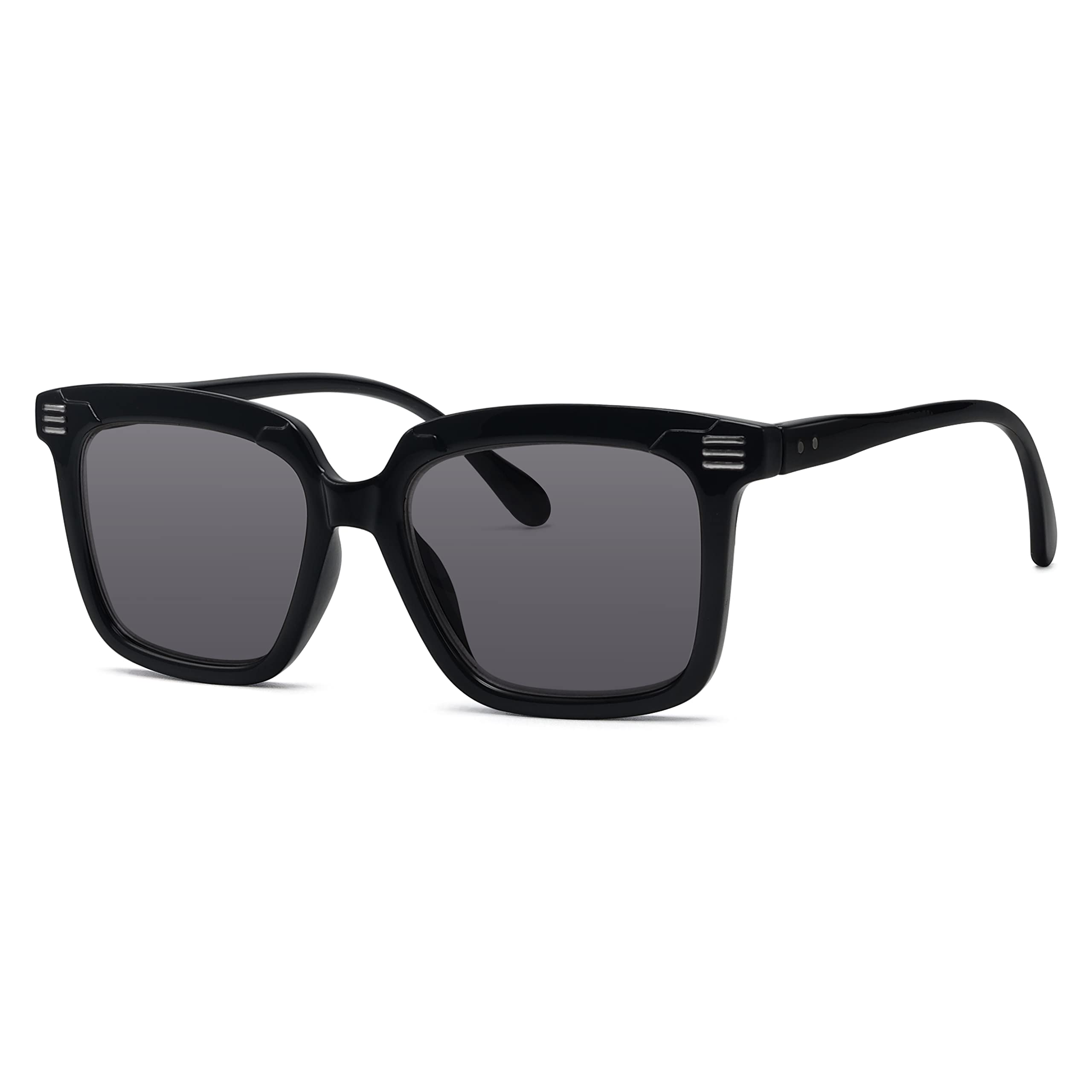Eyekepper Square Reading Glasses for Women - Large Frame Readers with Spring Hinges - Fashionable & Comfortable for Reading, Working, and Computer Use
