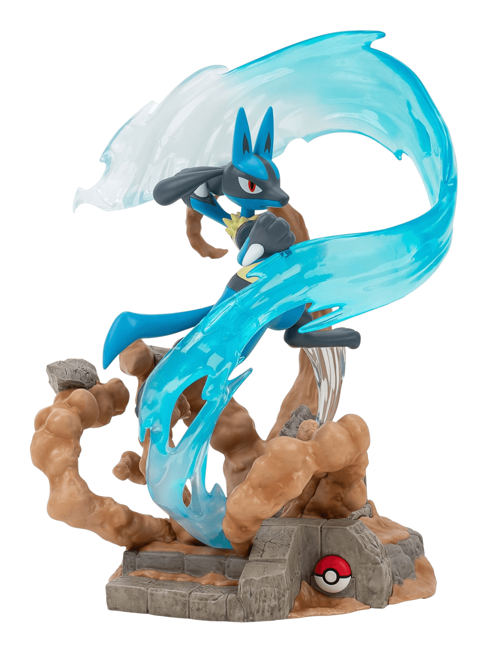 Jazwares Pokemon Deluxe Collector Statue - Lucario Action Figure | Limited Edition Anime Collectible for Fans & Gamers | Perfect for Display, Gifts & Pokemon Battles