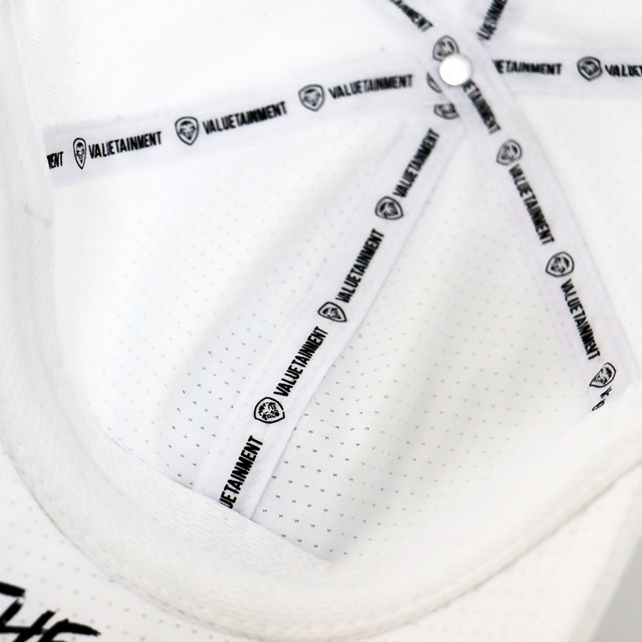VT Shield Future Looks Bright White Velcro Performance Perforated Hat - Breathable Adjustable Baseball Cap for Running, Golf & Outdoor Activities