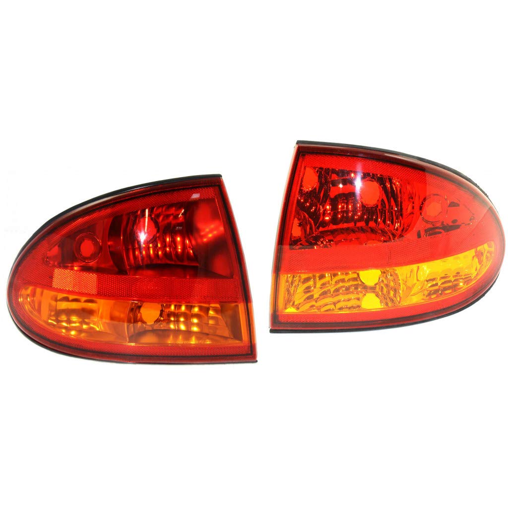 1999-2004 Oldsmobile Alero Rear Tail Lights Pair - Driver & Passenger Side Replacement for GM2800148 GM2801148 (Fits Quarter Panel, Replaces 22640819 22640818) - Perfect for Night Driving & Enhanced Vehicle Safety