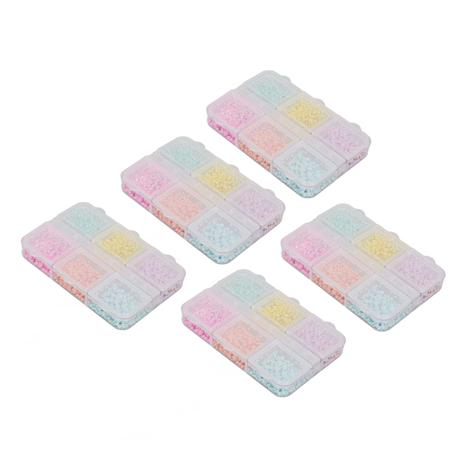 5-Piece Multifunctional Nail Art Gloss Kit for Women - Shimmering Nail Decorations for Manicure, Pedicure & DIY Nail Design at Home or Salon