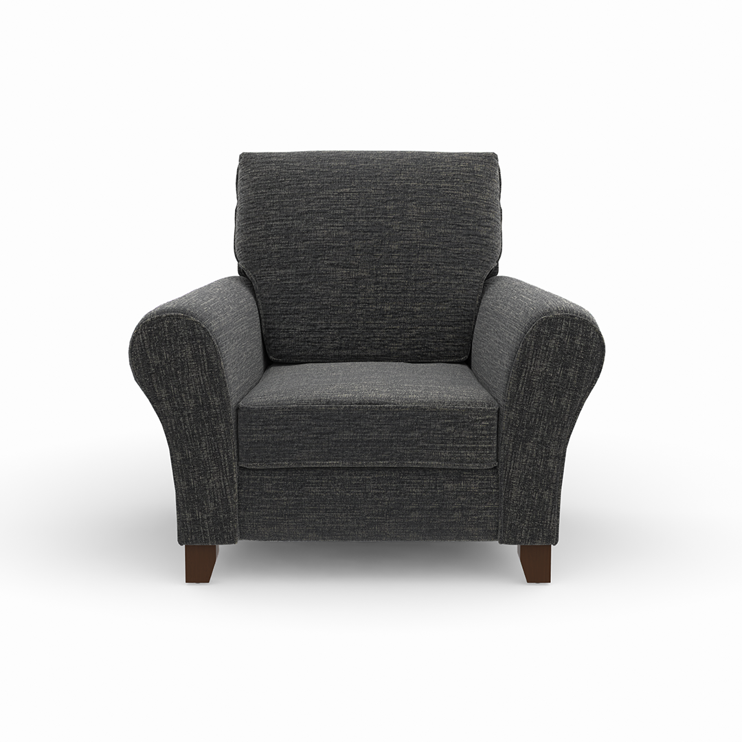 Paxton Chair - Modern Accent Chair for Living Room, Bedroom & Office - Comfortable Upholstered Lounge Chair with Sturdy Metal Legs - Perfect for Relaxing, Reading & Decorating Your Home