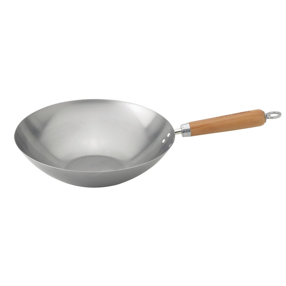 Best Carbon Steel Wok Pan 12 Inch - Professional Chinese Stir Fry Pan with Wooden Handle - Perfect for Asian Cooking, High Heat Stir Frying, Sautéing & Deep Frying in Home Kitchen