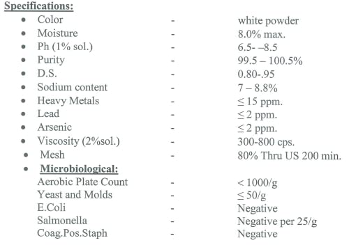 Bulk Sodium Carboxymethyl Cellulose (CMC) Powder - 10 oz | Food Thickener & Stabilizer for Baking, Ice Cream, Cosmetics | Vegan, Gluten-Free