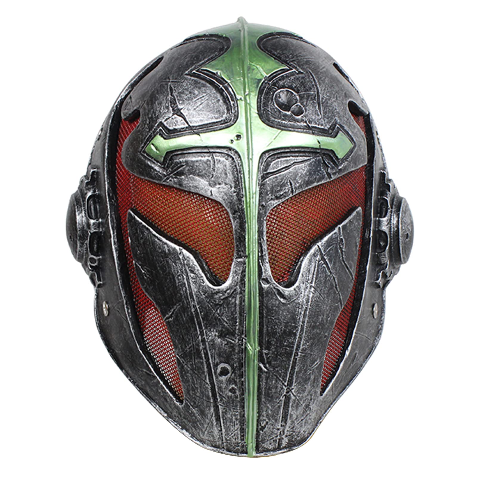 Mulrcks Medieval Templar Knight Cross King Airsoft Mask - Halloween Costume, Cosplay Mask for LARP, Renaissance Fairs & Airsoft Battles