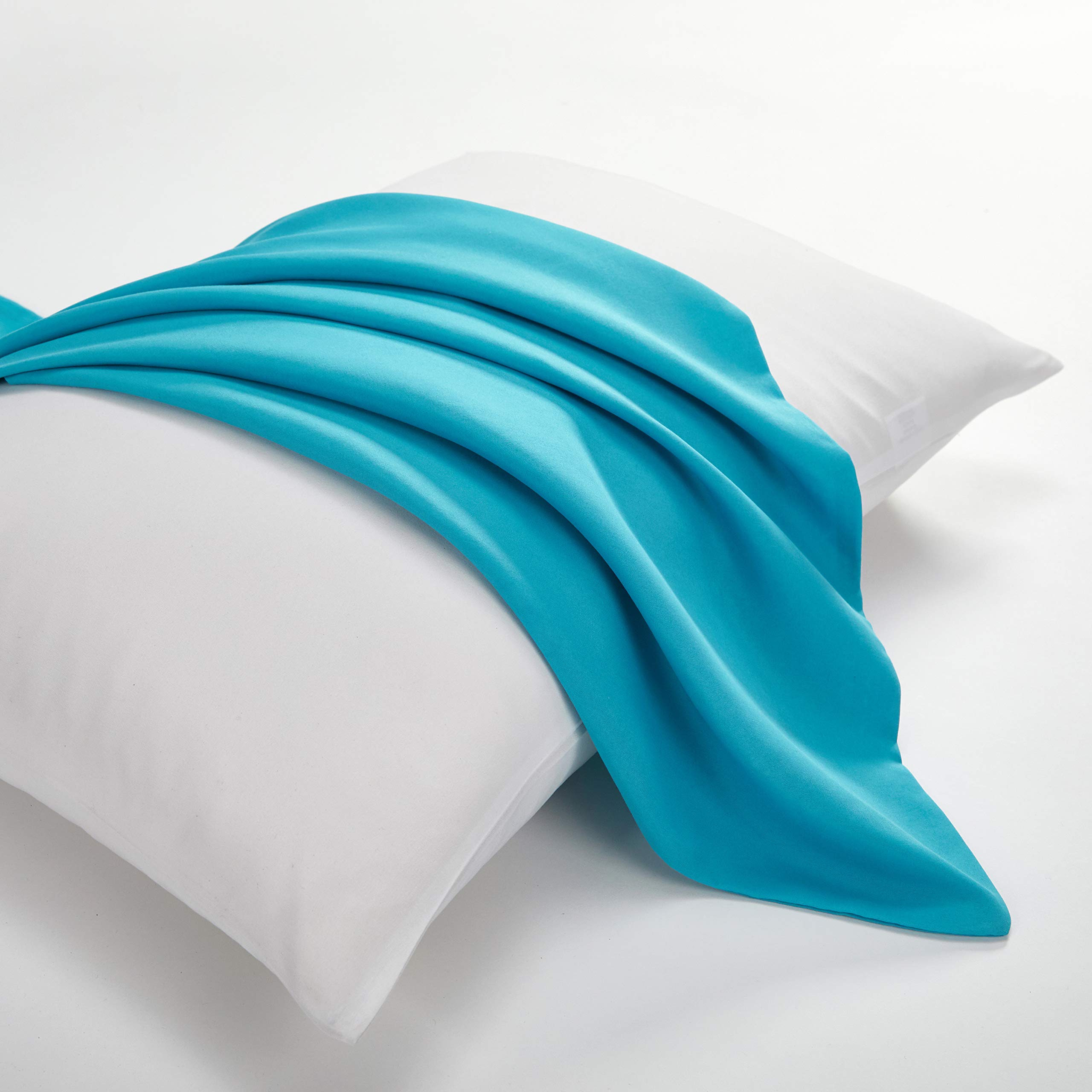 Evolive Ultra Soft Microfiber Body Pillow Cover 21x54 Inches with Hidden Zipper - Breathable & Hypoallergenic Pillowcase for Pregnancy, Side Sleepers & Anime Fans (Ocean Blue) - Perfect for Maternity Support, Lounging & Home Decor