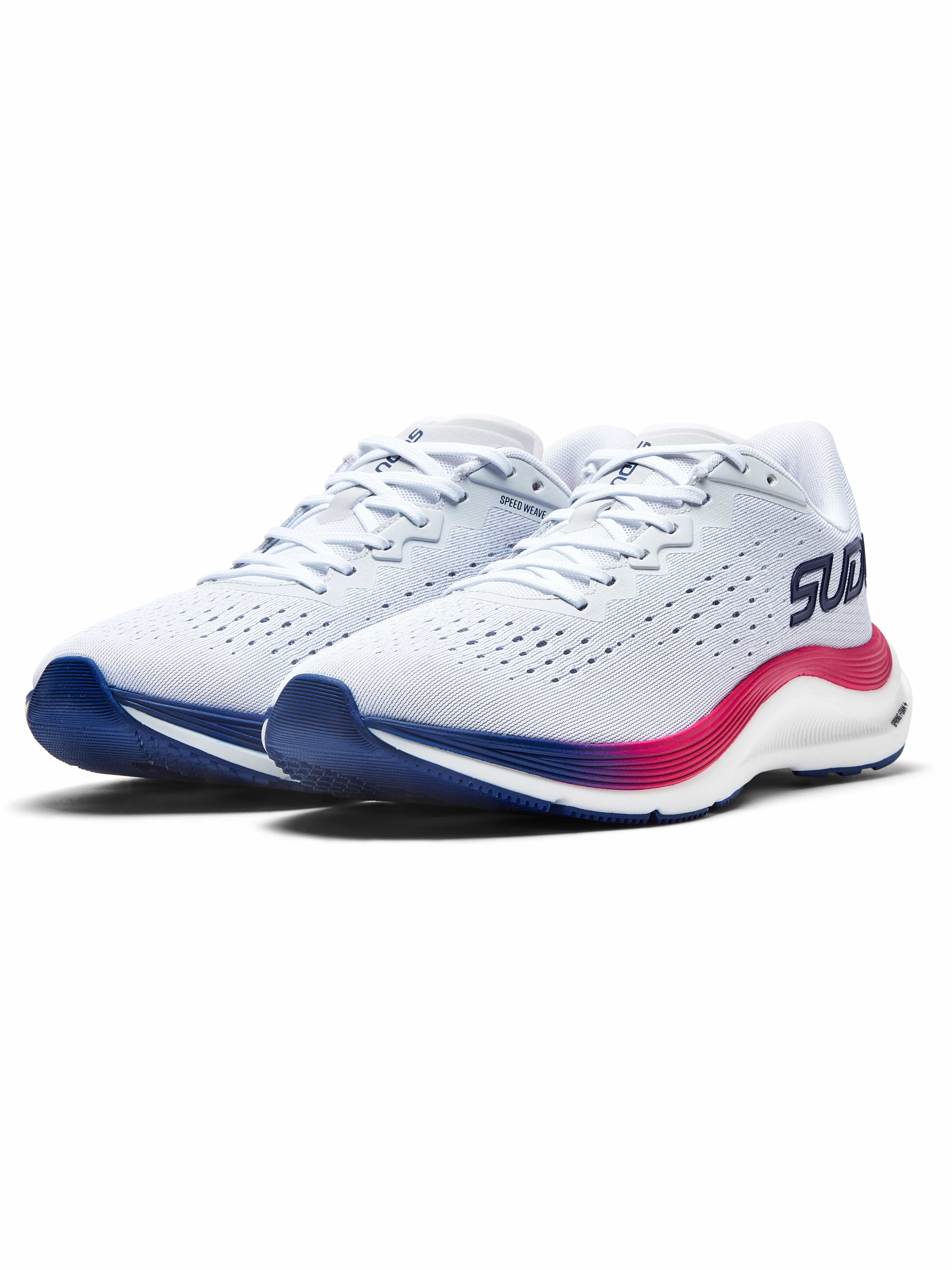 SRM 01 Running Shoes for Women - Lightweight Breathable Gym Workout Sneakers - White & Pink Color - Perfect for Jogging, Training & Fitness Activities