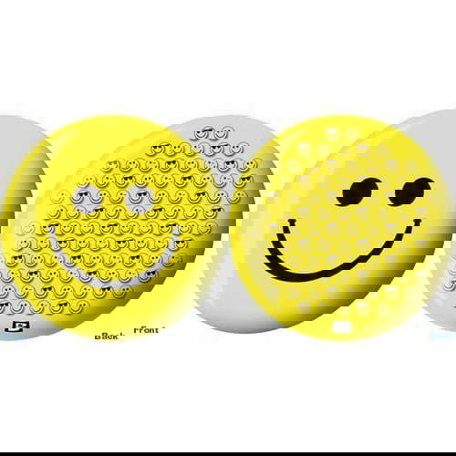 Brunswick Smiley Face Viz-A-Ball Bowling Ball for Kids & Beginners – Fun & Colorful Bowling Accessory for Parties, Gifts & Family Game Nights