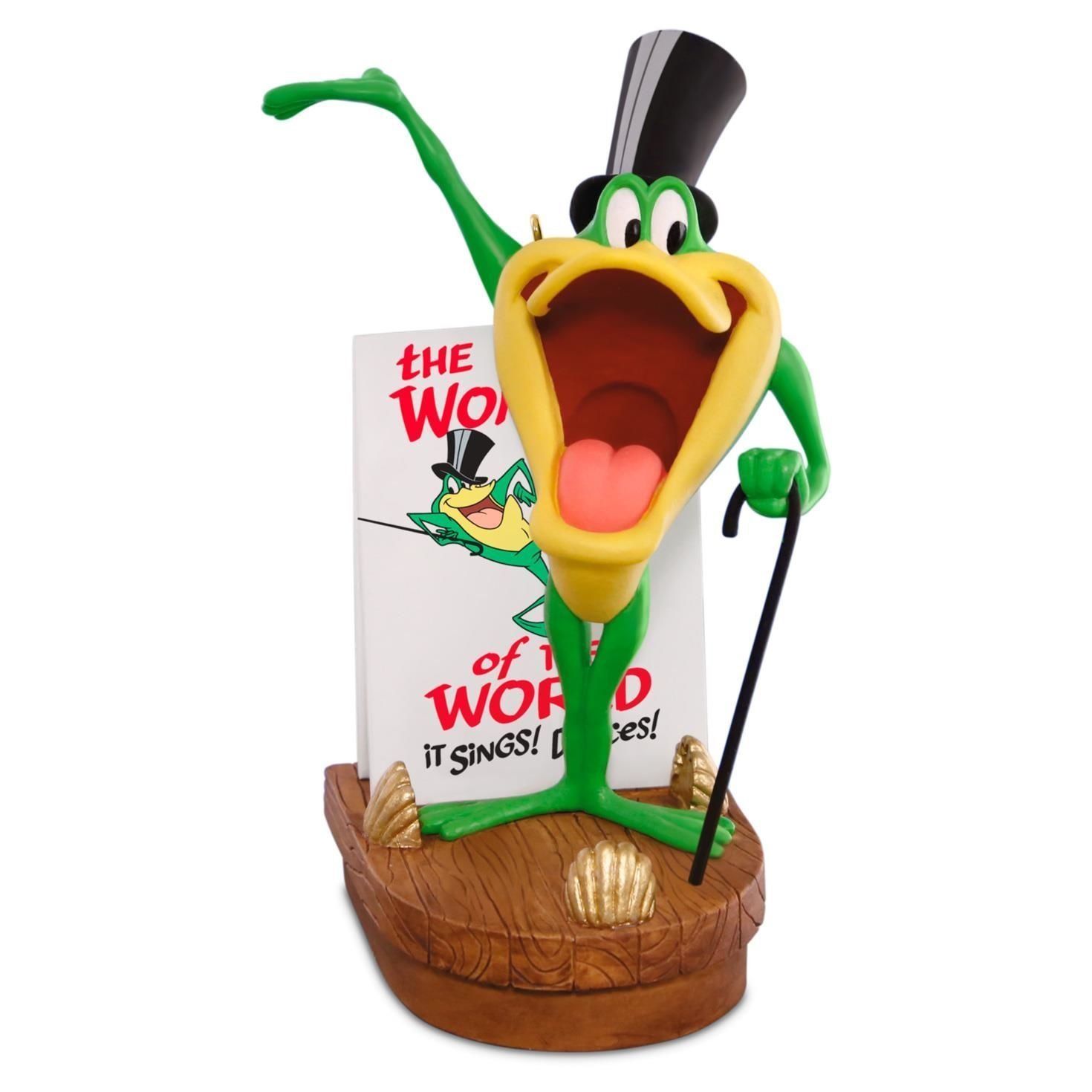 Hallmark 2016 Looney Tunes Hello Ma Baby Michigan J. Frog Musical Christmas Ornament - Perfect for Tree Decor, Gift Giving & Collectible Display