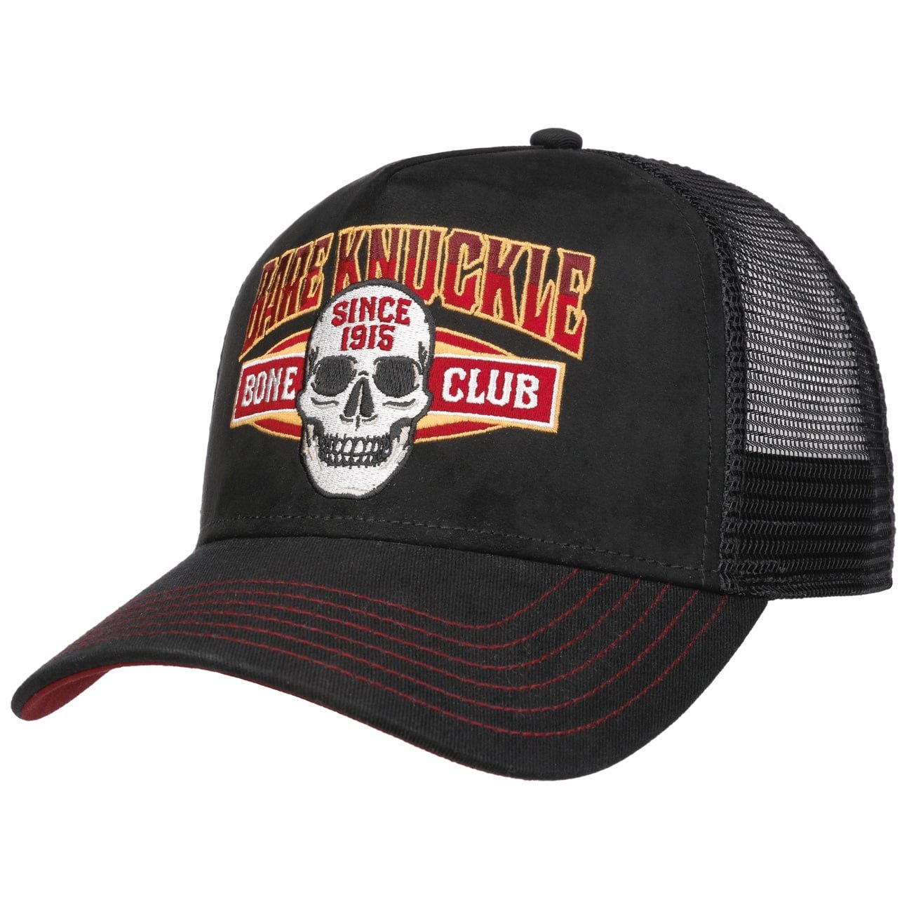 FWS Bare Knuckle Trucker Cap - Adjustable Mesh Back Hat for Men & Women | Perfect for Outdoor Activities, Sports, and Casual Wear