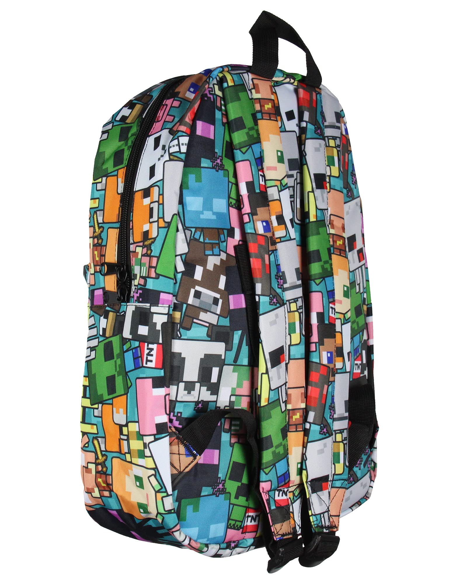 Minecraft Backpack for School & Travel - Multi Character Chibi Design Laptop Backpack | Perfect for Gamers, Students & Daily Commute