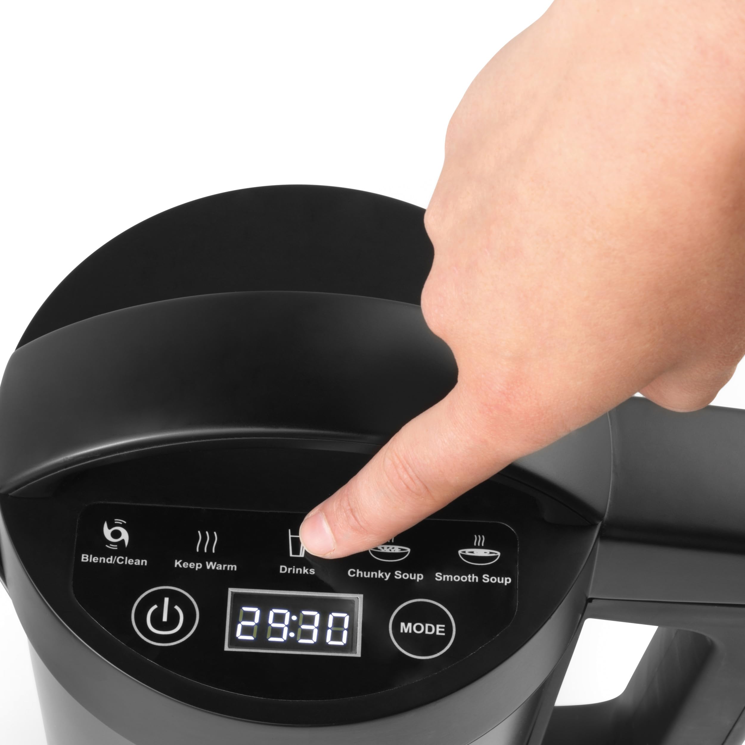Salter EK5118V2 Digital Soup Maker - 1.6L Capacity, 900W Stainless Steel Blender for Smooth & Chunky Soups, Batch Cooking, Drinks, Keep Warm & Auto Clean | Overspill Sensor | Perfect for Home Kitchens, Meal Prep & Healthy Eating