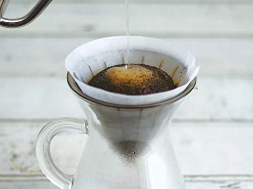 KINTO SCS 27634 4-Cup Cotton Paper Coffee Filters for Hand Drip Brewing - Perfect for Pour Over, Chemex & Home Coffee Making