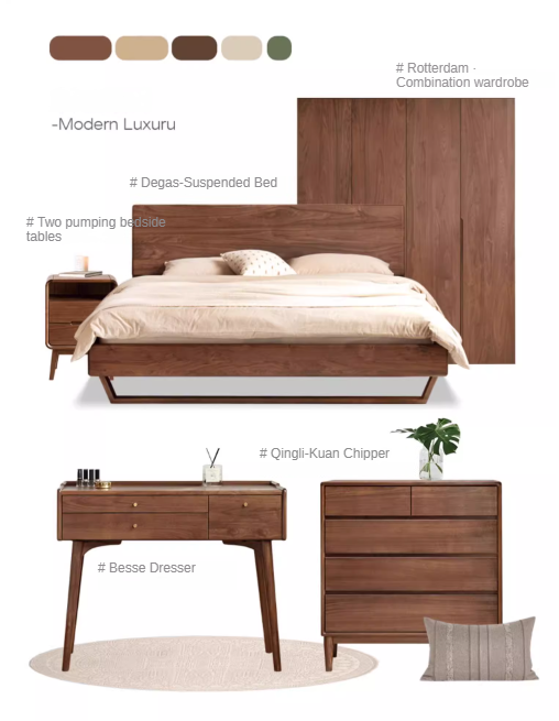 Solid Oak Wood Modern Wardrobe - Stylish & Durable Closet for Bedroom, Walk-In Closet, or Guest Room Storage