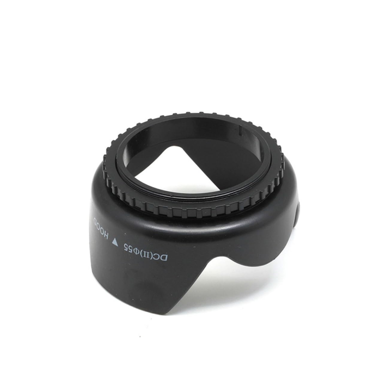 OSALADI 2-Pack 55mm Lens Hood for DSLR Camera - Compatible with Canon Nikon Sony SLR Lenses - Reduce Glare & Protect Lens for Outdoor Photography & Travel Shooting