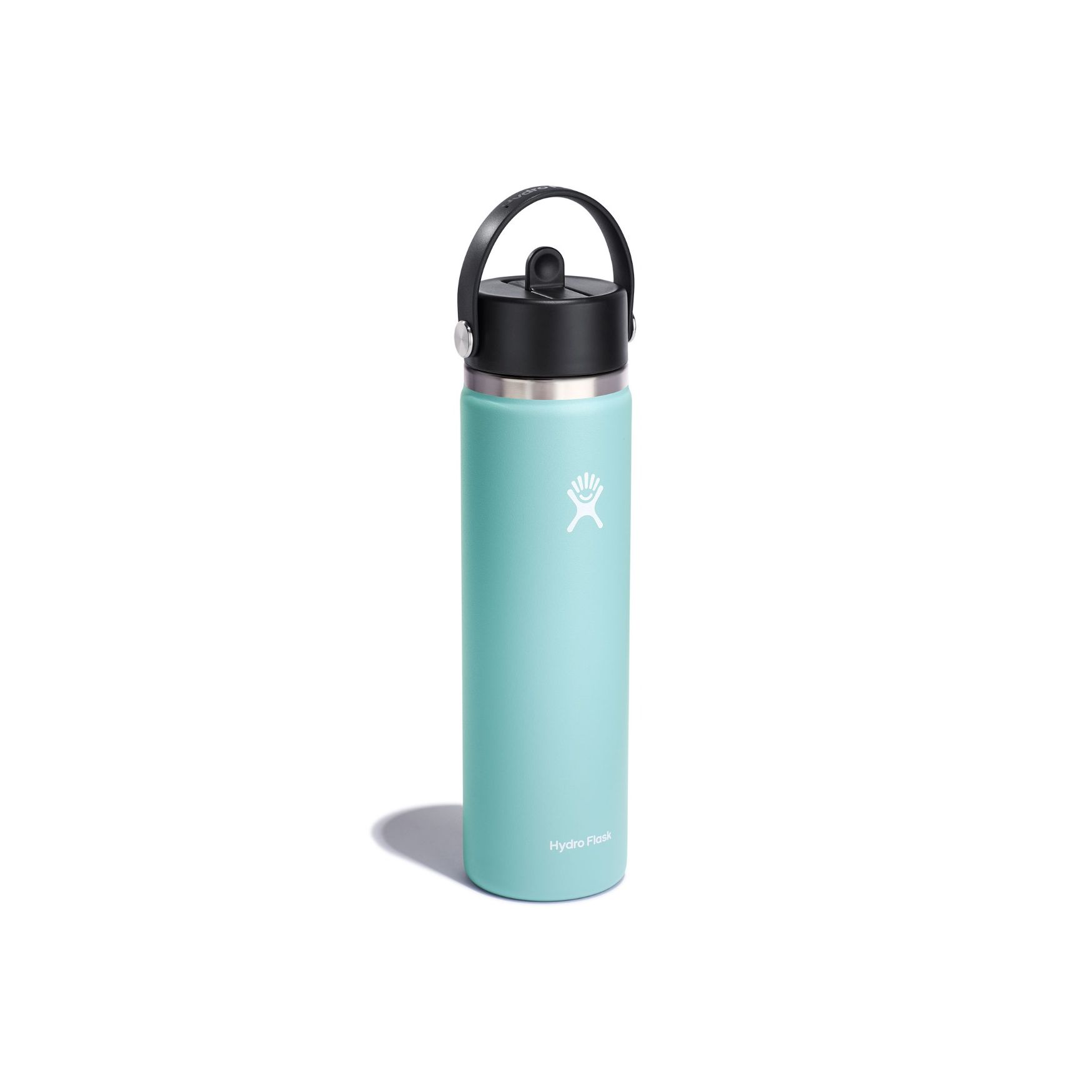 24 oz Wide Mouth Water Bottle with Flex Straw Cap - Leak Proof & BPA Free - Perfect for Gym, Hiking, Travel & Everyday Hydration