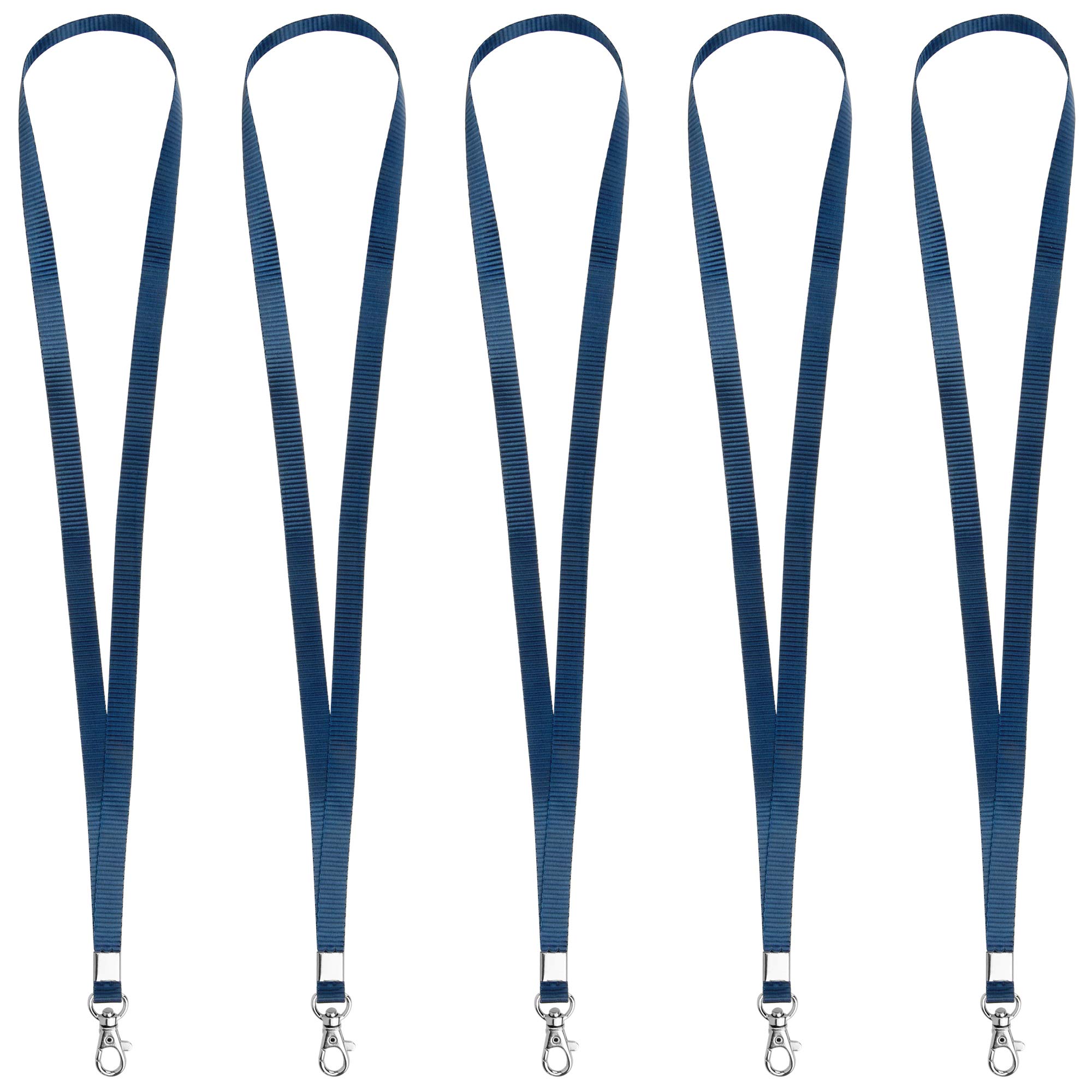 Durable Nylon Lanyard with Metal Hook for ID Badges & Keys - Office & Event Use