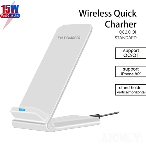 UrbanX Wireless Charger Stand - Qi-Certified 10W Fast Charging Pad for Sharp Aquos EX SH-04E & Other Qi-Enabled Phones | Perfect for Home, Office & Nightstand Charging (AC Adapter Not Included)