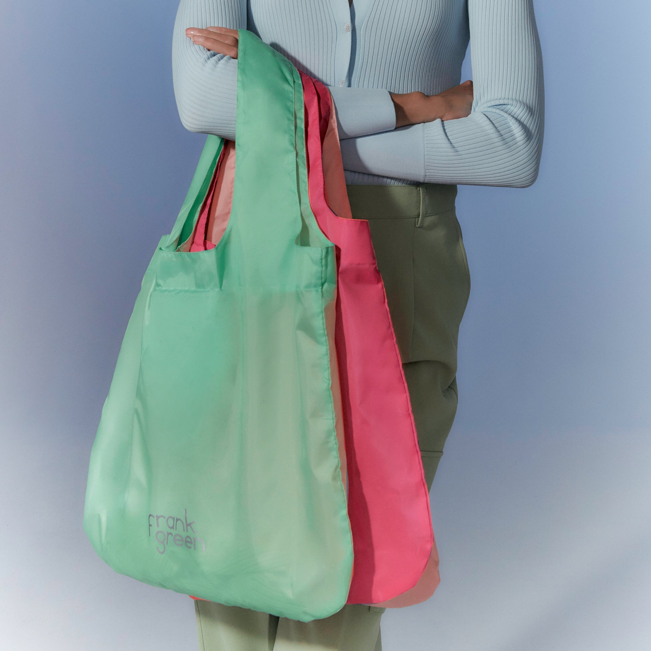 Eco-Friendly Reusable Shopping Tote Bag - Durable Grocery Bags for Supermarket, Beach & Travel - Foldable & Washable Carry All Tote with Reinforced Handles