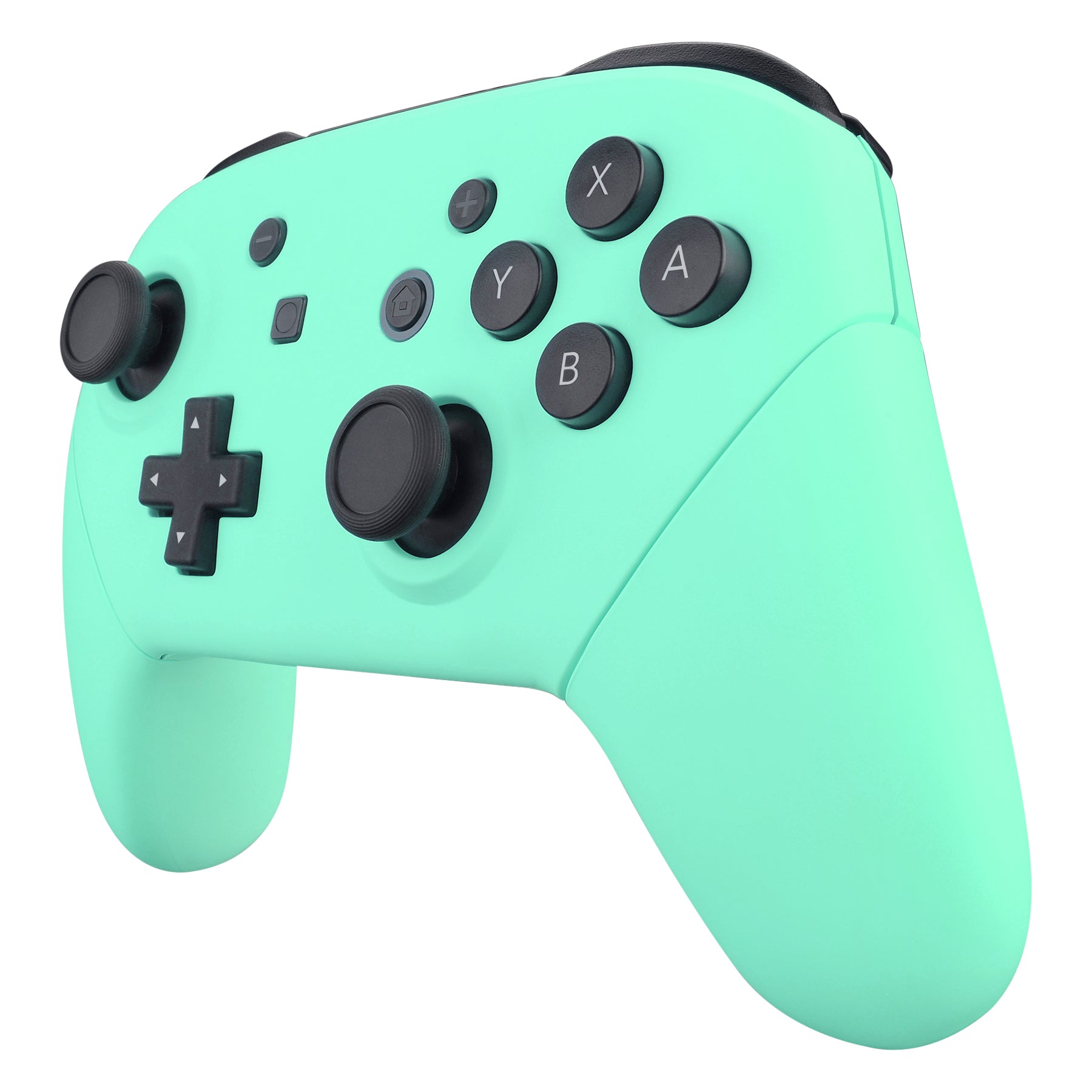 eXtremeRate Mint Green Faceplate & Backplate Replacement for Nintendo Switch Pro Controller - DIY Custom Shell Kit (Controller Not Included) - Perfect for Gaming, Modding, and Personalization