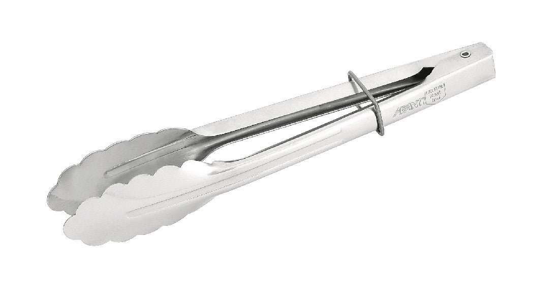 Avanti Stainless Steel Mini Tongs - 6 Inch Short Kitchen Tongs for Cooking, Grilling, Salad Serving - Perfect for BBQ, Camping, Picnics & Home Kitchen Use
