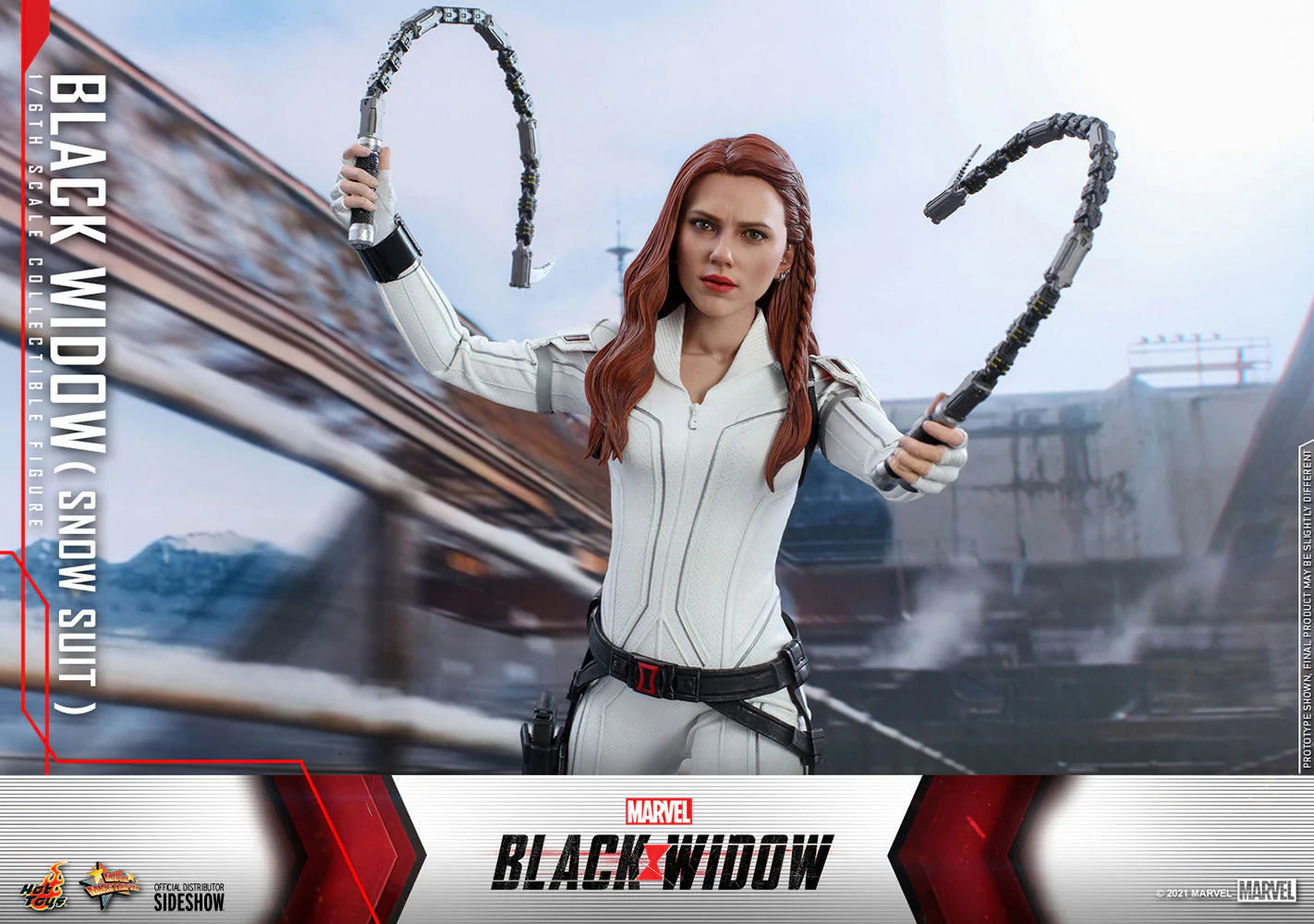 Hot Toys Marvel Comics Black Widow (Snow Suit Version) 1/6 Scale Collectible Action Figure - Perfect for Display, Collection, and Marvel Fans Gift