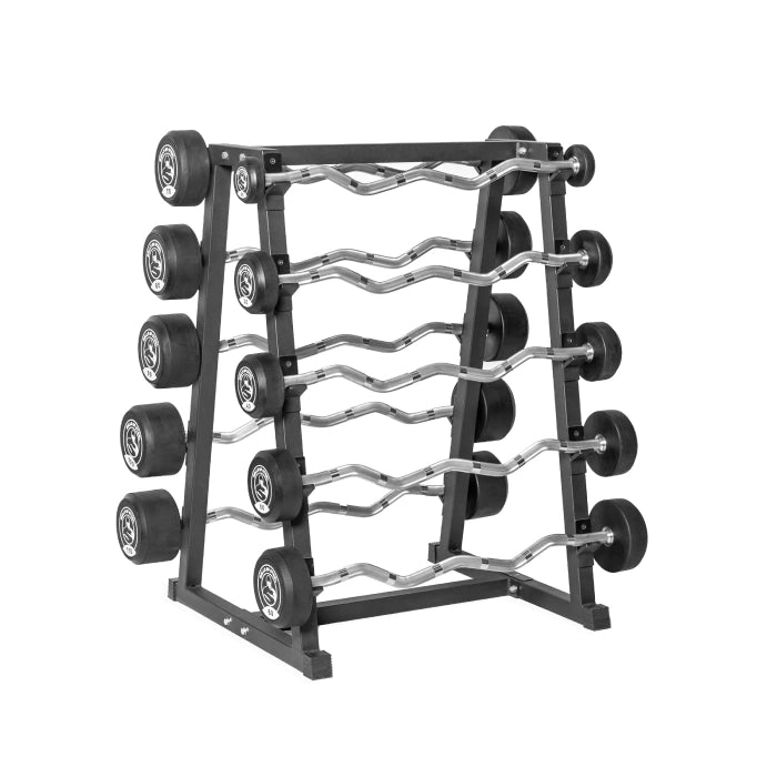 Heavy Duty Fixed Barbell Rack for Home Gym - Olympic Weight Storage Stand for Squat Rack & Weightlifting Equipment | Perfect for Garage, Basement & CrossFit Training