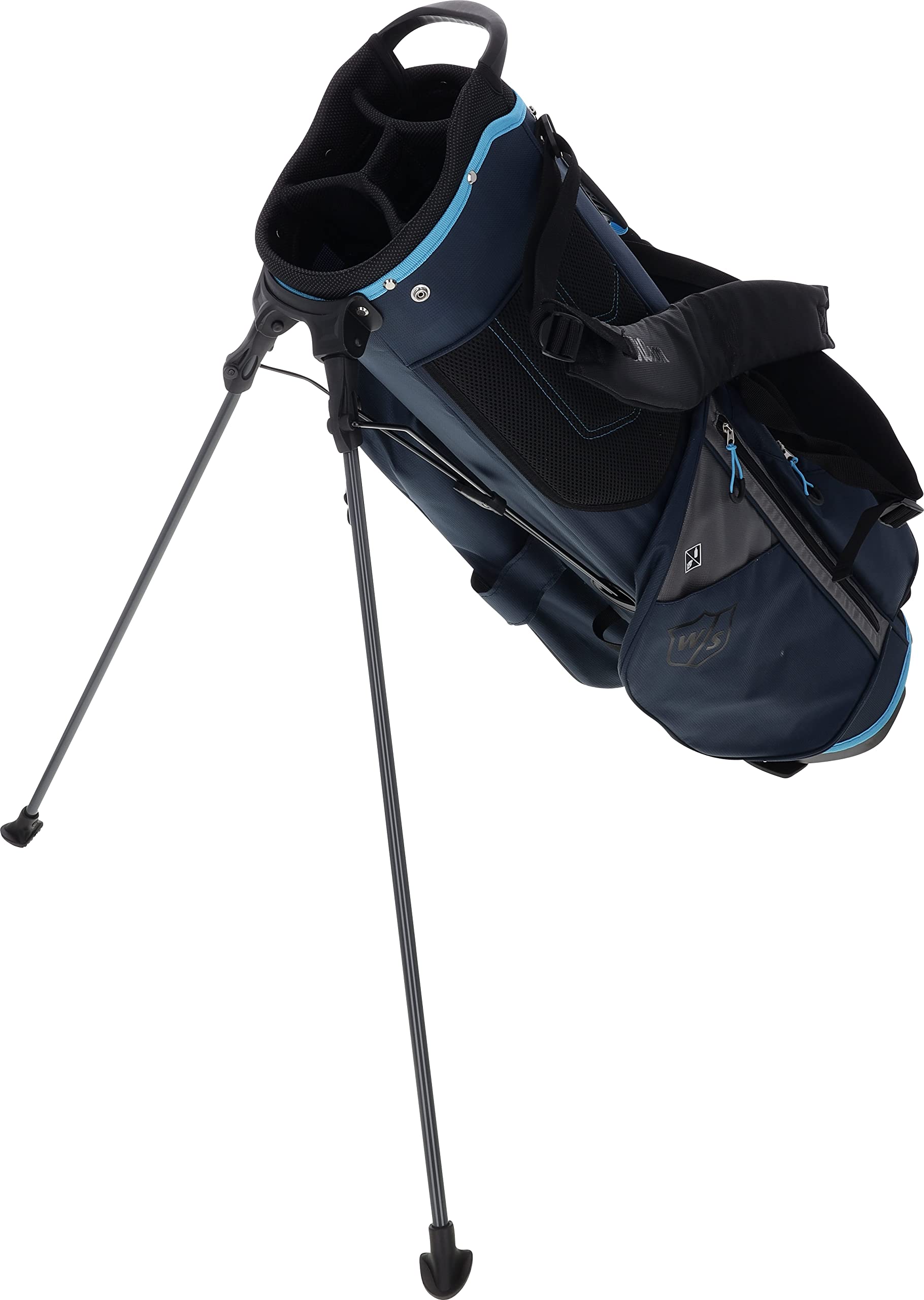 Wilson Feather Stand Bag - Lightweight Golf Stand Bag with Dual Strap, Multiple Pockets - Perfect for Golfers, Driving Range & Course Use