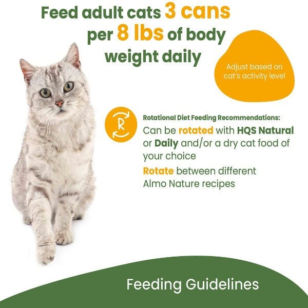 Almo Nature HQS Complete Chicken with Carrots in Gravy Canned Cat Food - Premium Grain-Free Wet Cat Food for Adult Cats, Rich in Protein - Perfect for Mealtime, Travel & Emergency Pet Food Storage