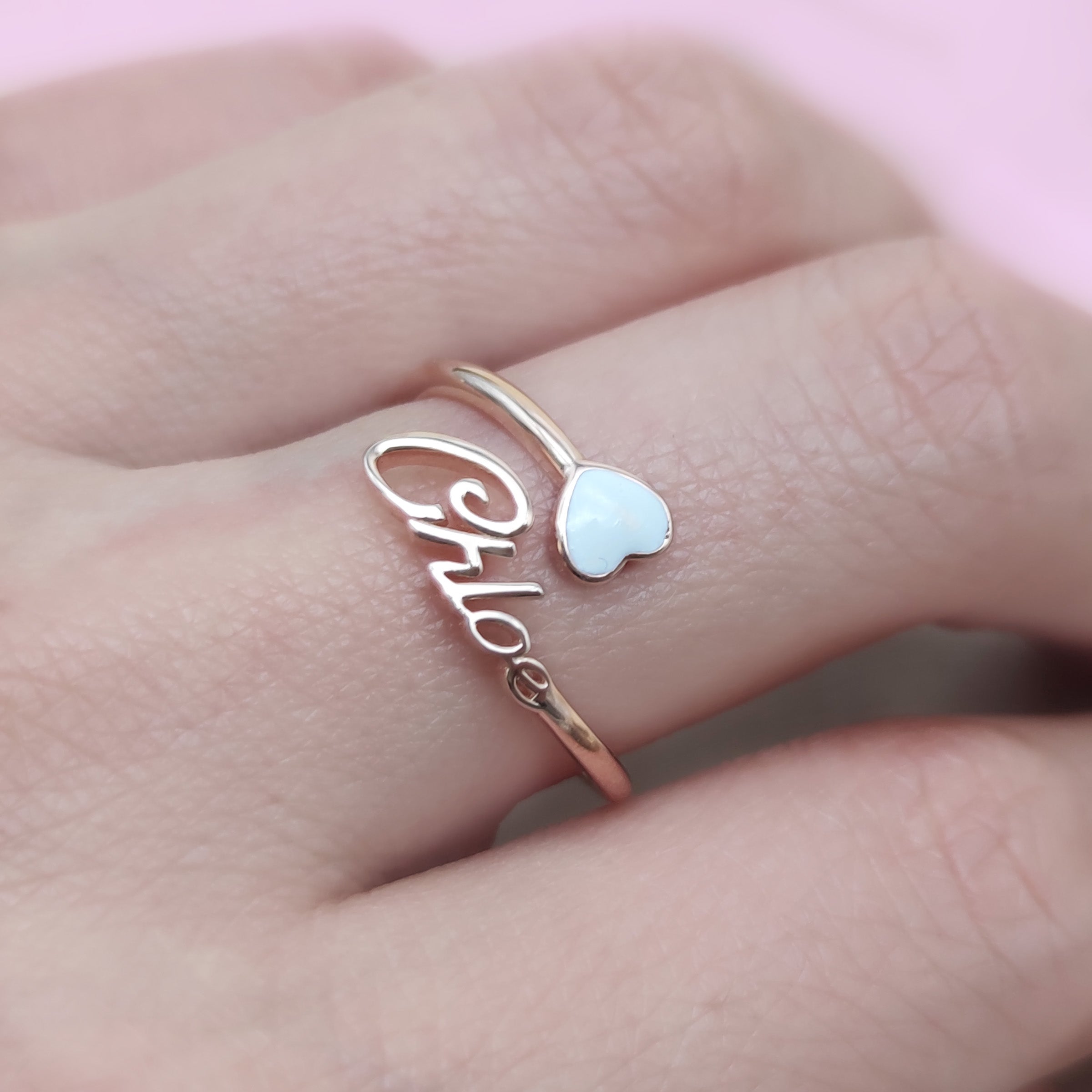 Evermine Personalized Breastmilk Ring - Custom Name Ring for Moms, Unique Baby Gift - Perfect for Mother's Day, Baby Showers & Breastfeeding Mementos