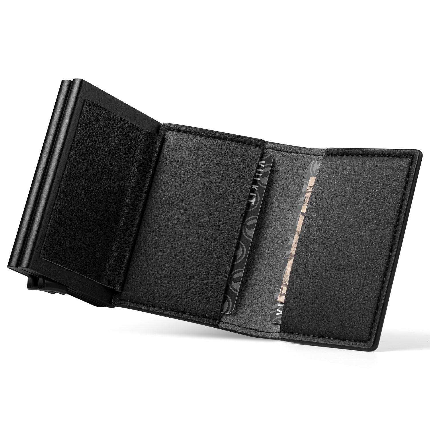 VC201d Double Aluminum Card Holder - Slim RFID Blocking Wallet for Credit Cards & IDs | Perfect for Travel, Business & Everyday Use