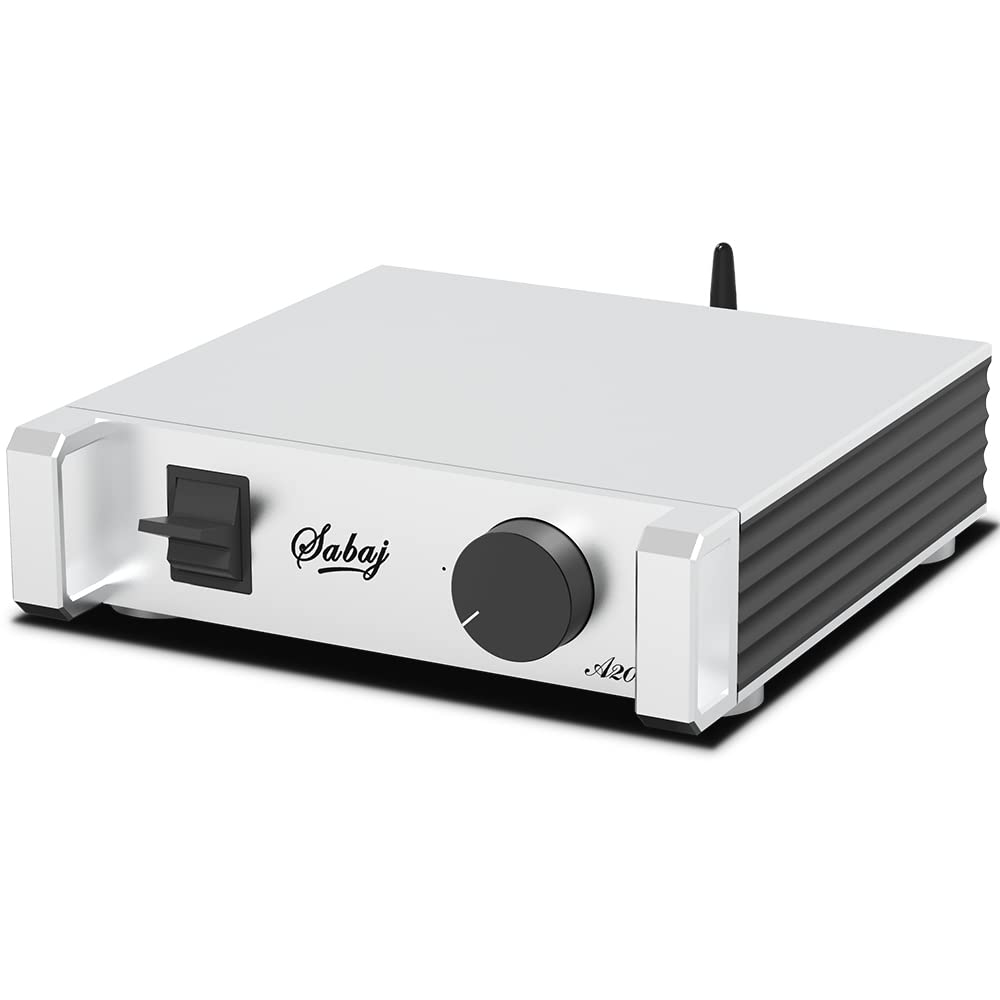 SABAJ A20a 2022 Version 350W Class D Power Amplifier with MA5332M Chip - Bluetooth 5.0, XLR & RCA Inputs - Perfect for Home Theater, Studio Monitoring & Live Performances
