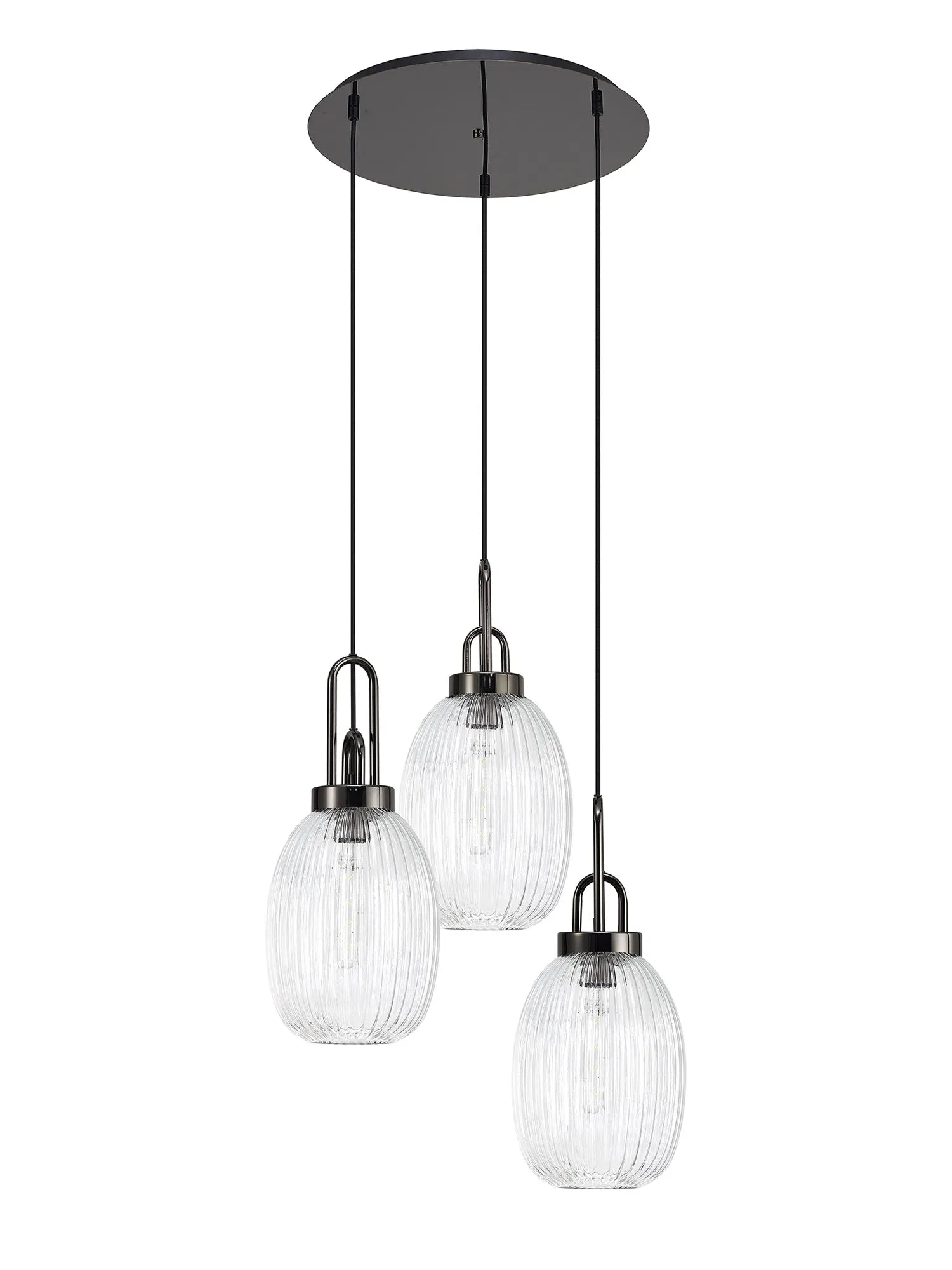 Stylish Cadiz 3-Light Cluster Pendant - Modern Ceiling Lighting Fixture for Dining Room, Kitchen Island & Living Room Decor