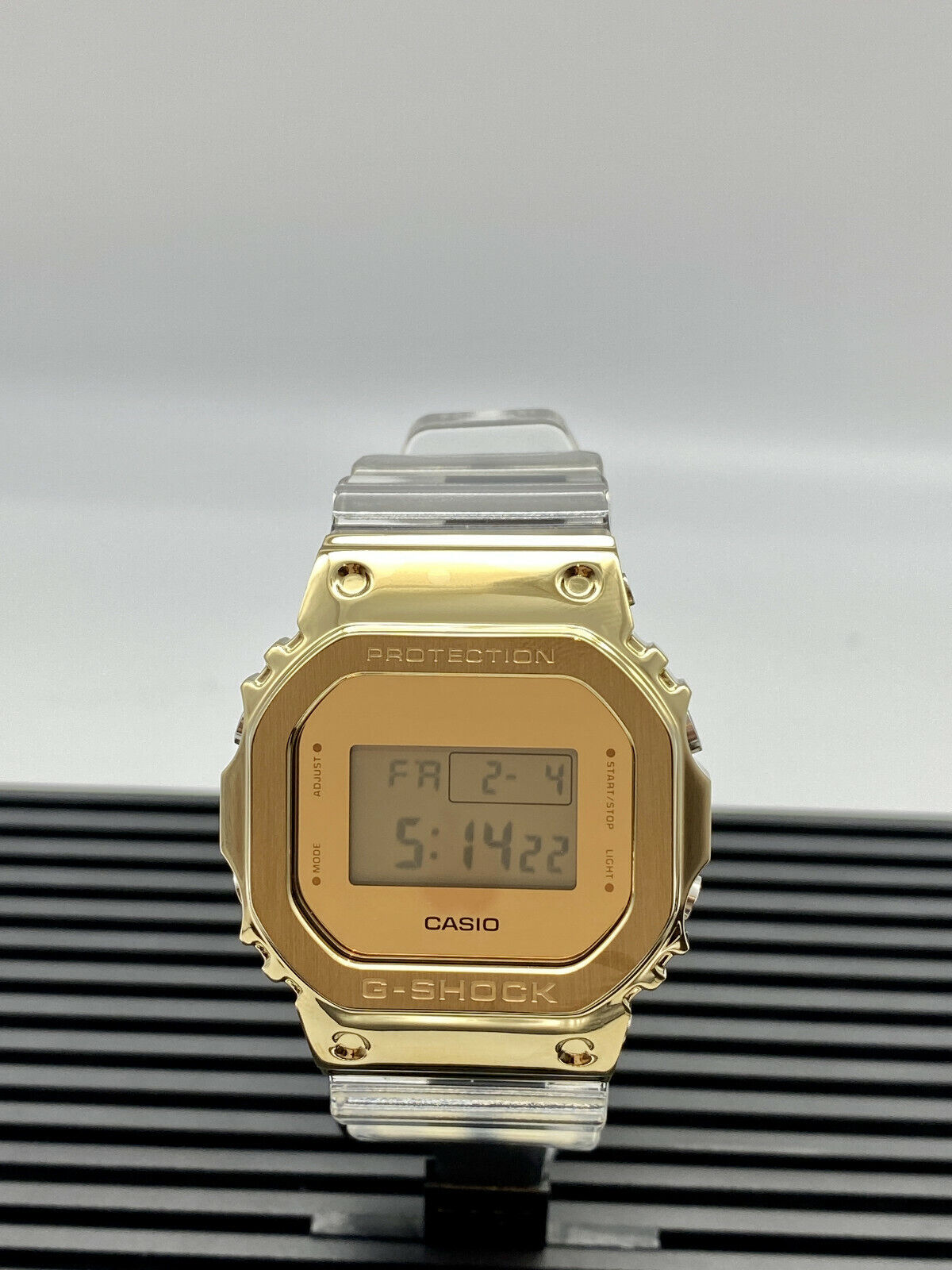 Casio G-Shock GM5600SG-9 Limited Edition Gold IP Transparent Men's Watch - Durable Digital Sports Watch for Men, Perfect for Outdoor Activities, Workouts & Everyday Wear