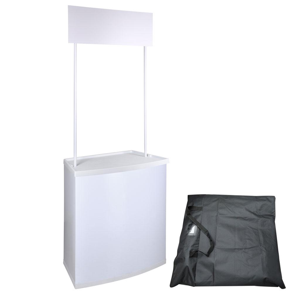 TheLAShop Portable Trade Show Counter Table - Lightweight Promotional Booth Display for Exhibitions, Events & Retail Stores