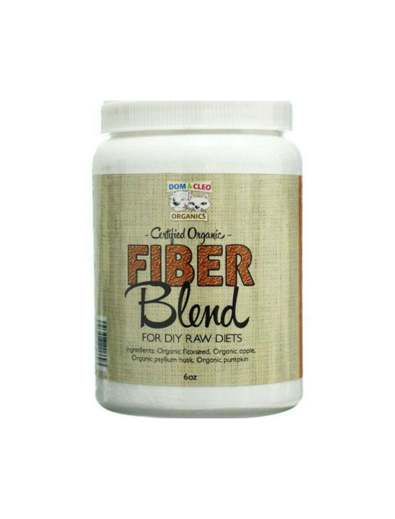Dom & Cleo Organics Fiber Blend Mix for Dogs & Cats - 12oz | Digestive Health Supplement | Perfect for Sensitive Stomachs & Weight Management