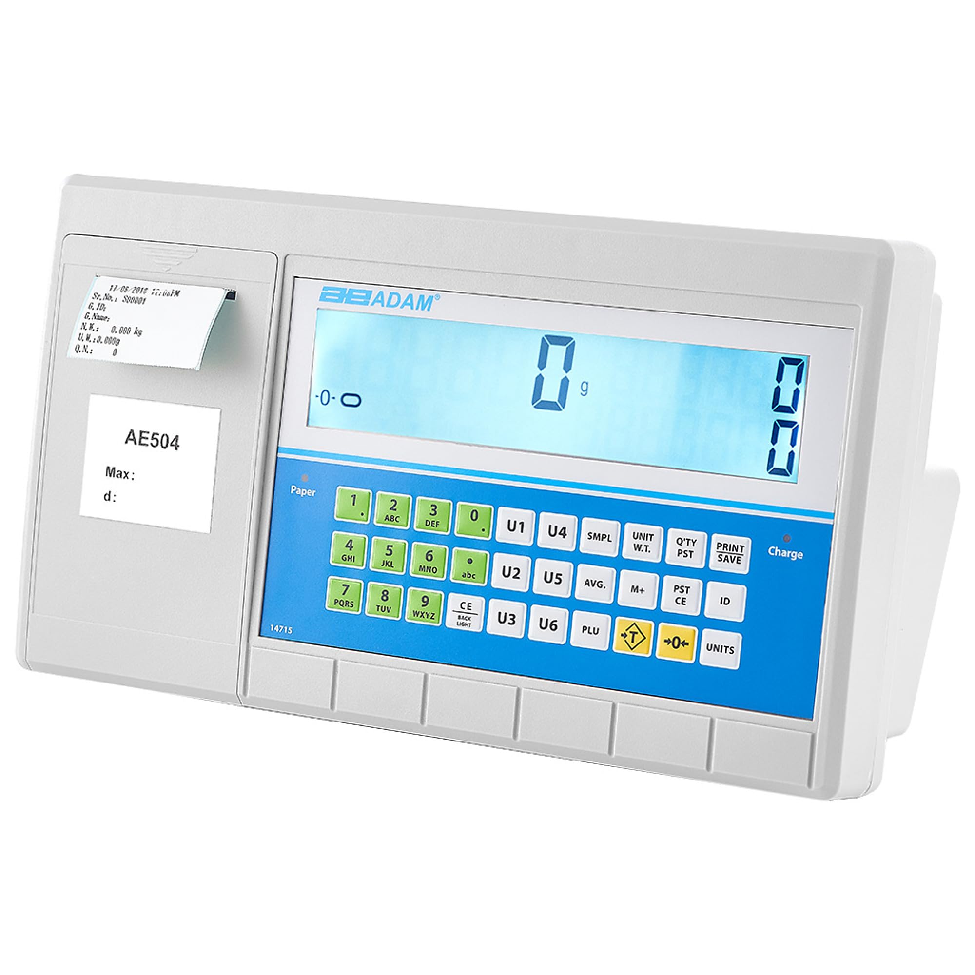 Adam Equipment AE-504 Digital Precision Scale Indicator - High Accuracy Weighing Display for Industrial, Laboratory & Commercial Use