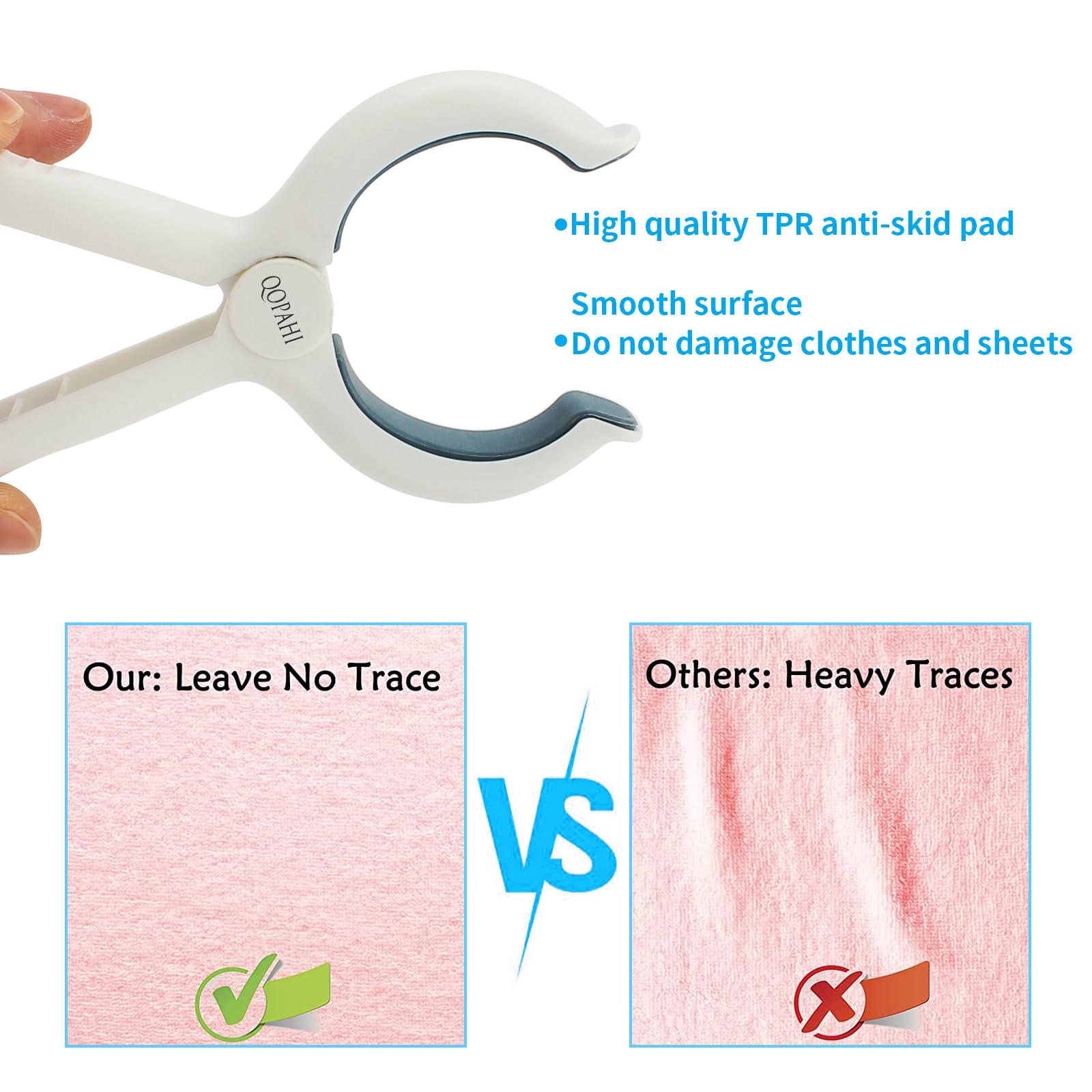Premium Beach Towel Clips Set of 8 - Heavy Duty Non-Slip Chair Clips for Pool, Cruise & Outdoor Use | Strong Grip Clothes Pins for Beach Chairs, Blankets & Laundry | Includes Drawstring Bag (Blue+Khaki) - Perfect for Vacation, Swimming & Backyard Relaxation