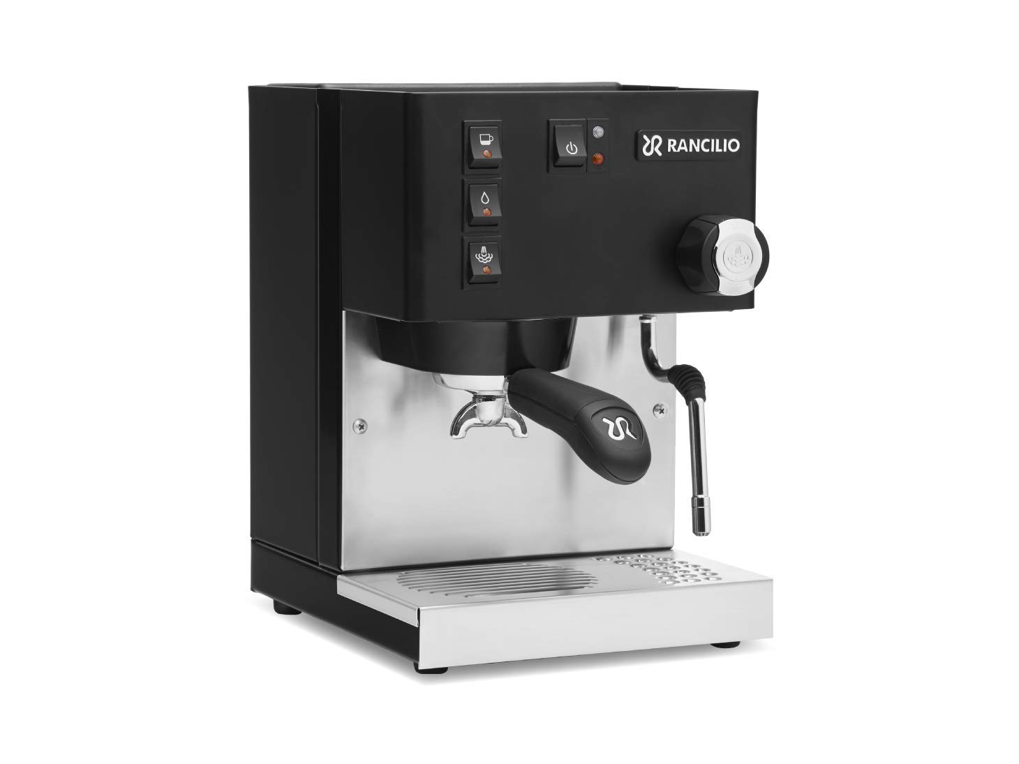 Premium Rancilio Silvia Espresso Machine - Professional Grade Italian Coffee Maker for Home Baristas | Perfect for Latte, Cappuccino & Espresso Drinks | Sleek Black Design for Modern Kitchens