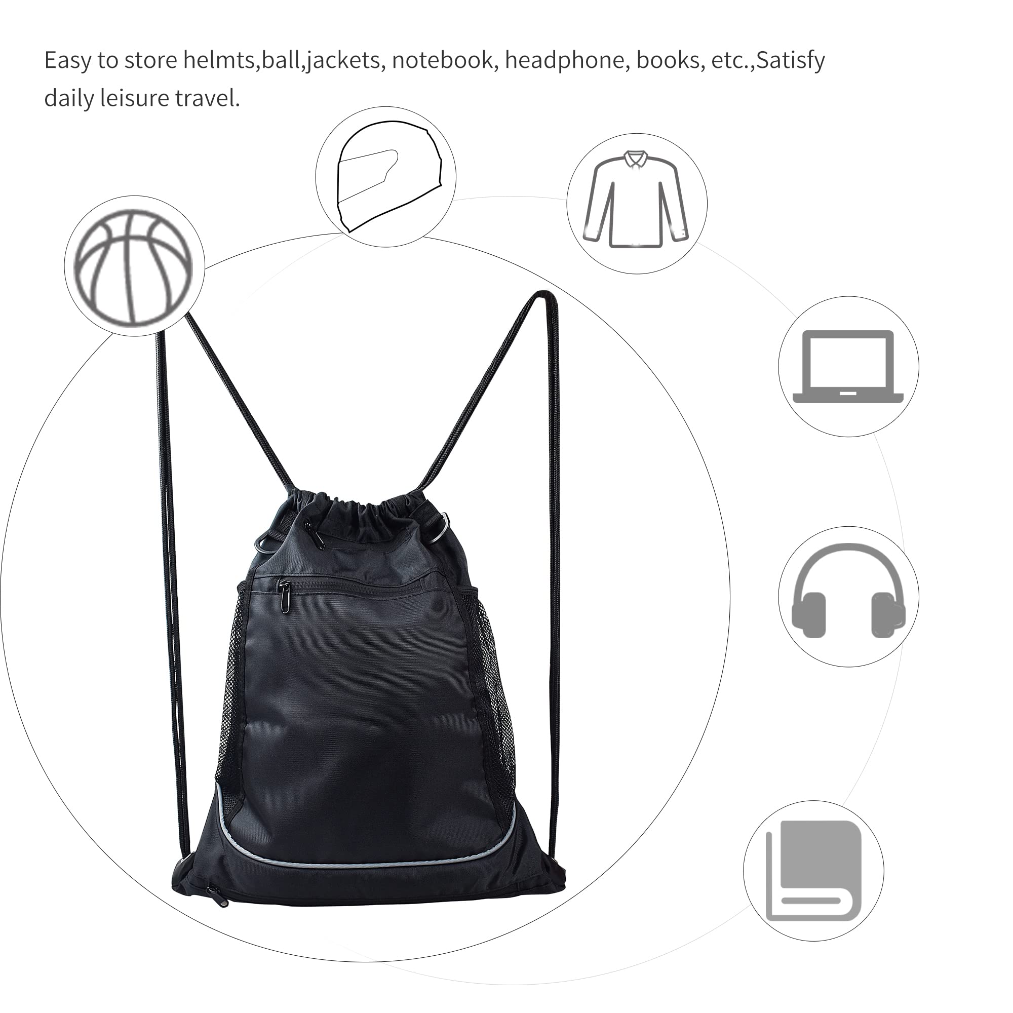 Motorcycle Helmet Backpack Bag - Lightweight Waterproof Storage Tail Bag with Large Cargo Net | Perfect for Commuting, Road Trips & Adventure Riding